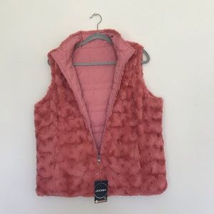 Jockey Reversible Vest (Faux Fur/Quilted)